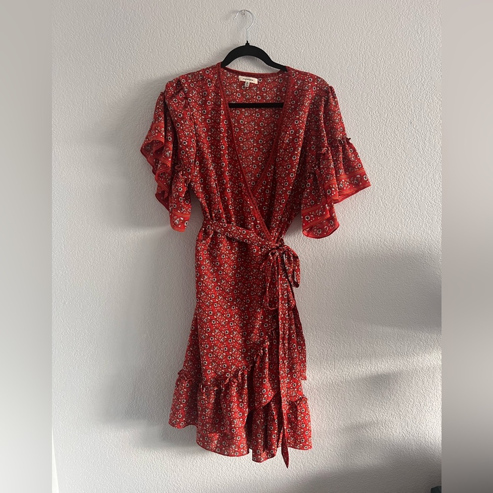 Max Studio Paisley Wrap Dress XL